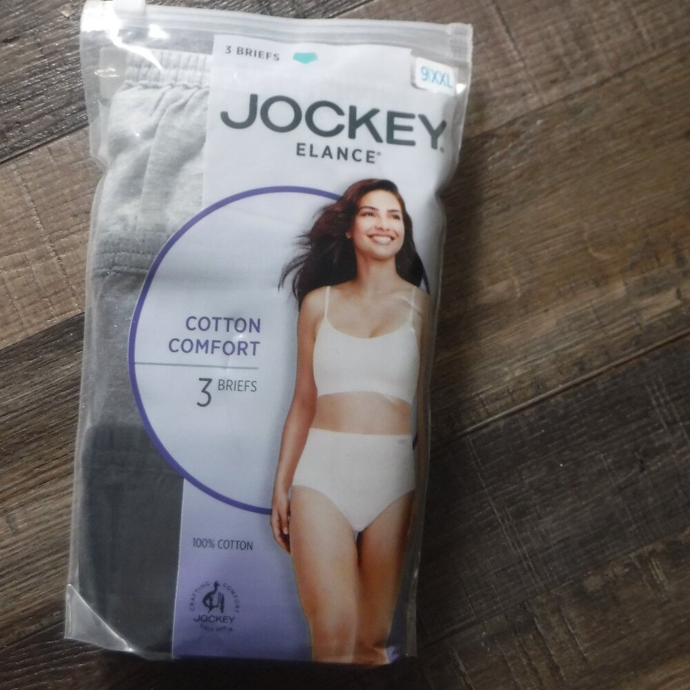Jockey brand Womens cotton briefs- 3 pk